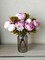 Silk Peony Bouquet, Lavender– Vintage Artificial Peonies for Wedding, Home, and Office Decor, Light Purple